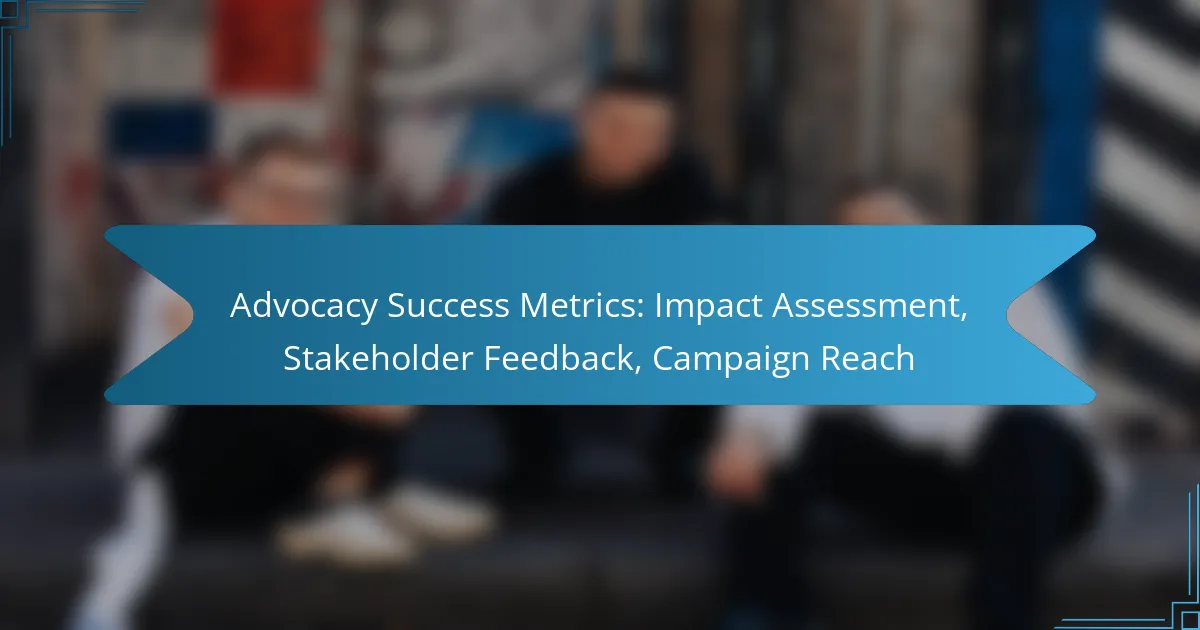 Advocacy Success Metrics: Impact Assessment, Stakeholder Feedback, Campaign Reach