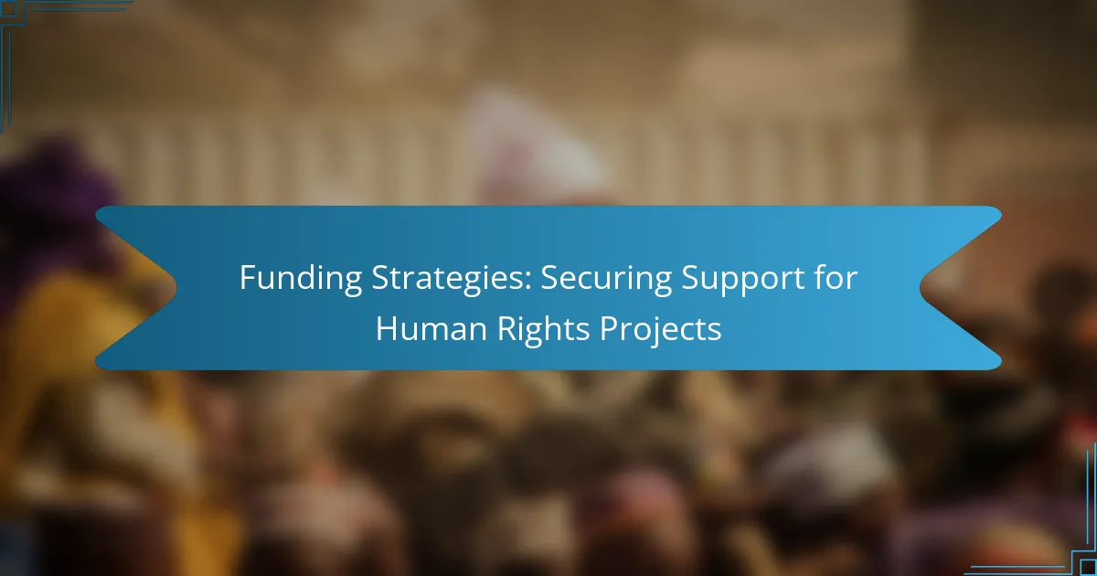 Funding Strategies: Securing Support for Human Rights Projects