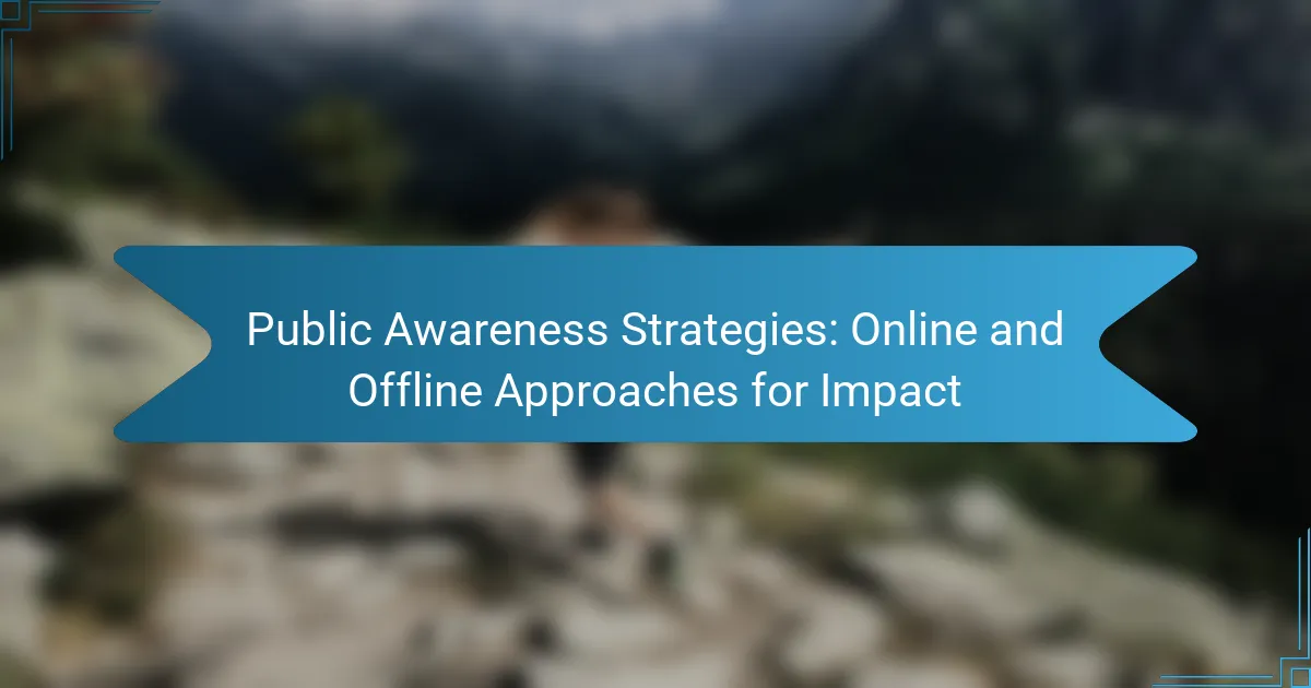 Public Awareness Strategies: Online and Offline Approaches for Impact