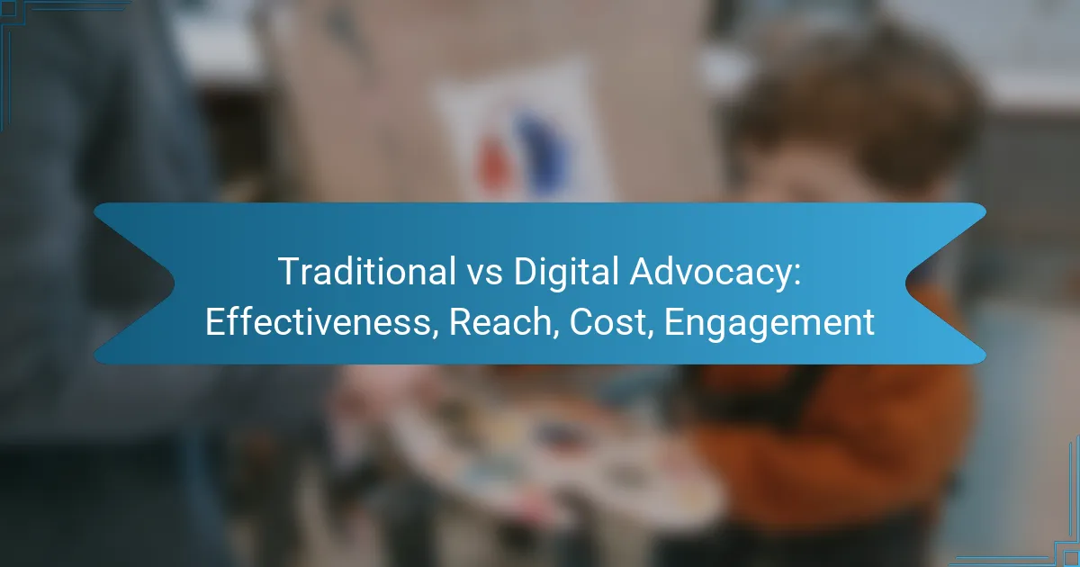 Traditional vs Digital Advocacy: Effectiveness, Reach, Cost, Engagement