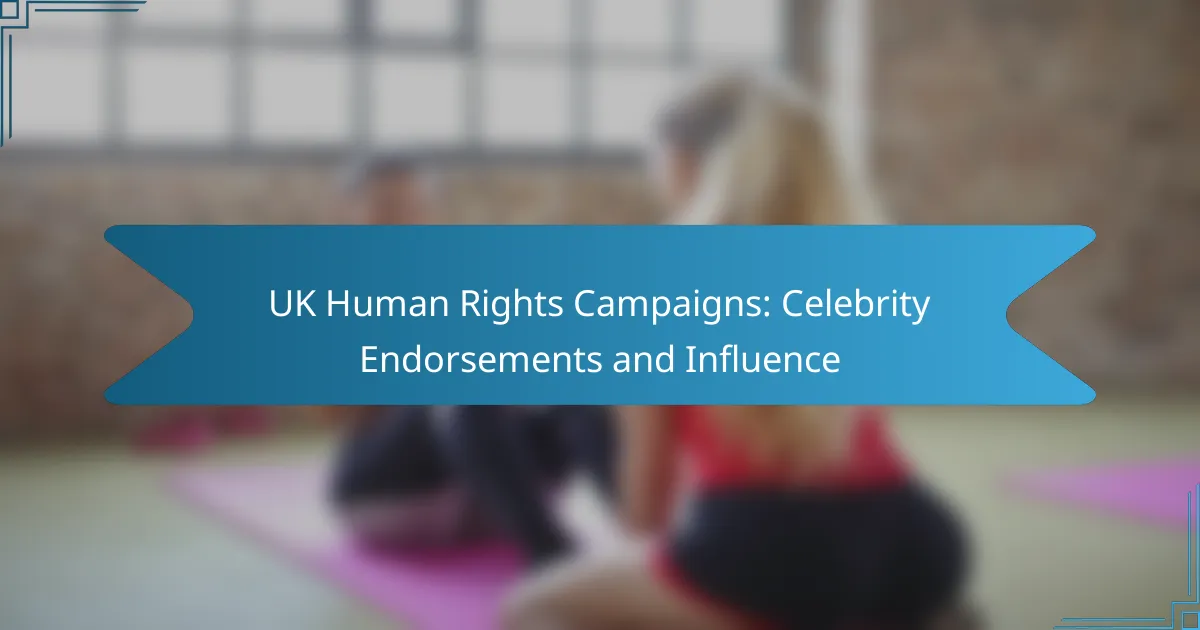 UK Human Rights Campaigns: Celebrity Endorsements and Influence