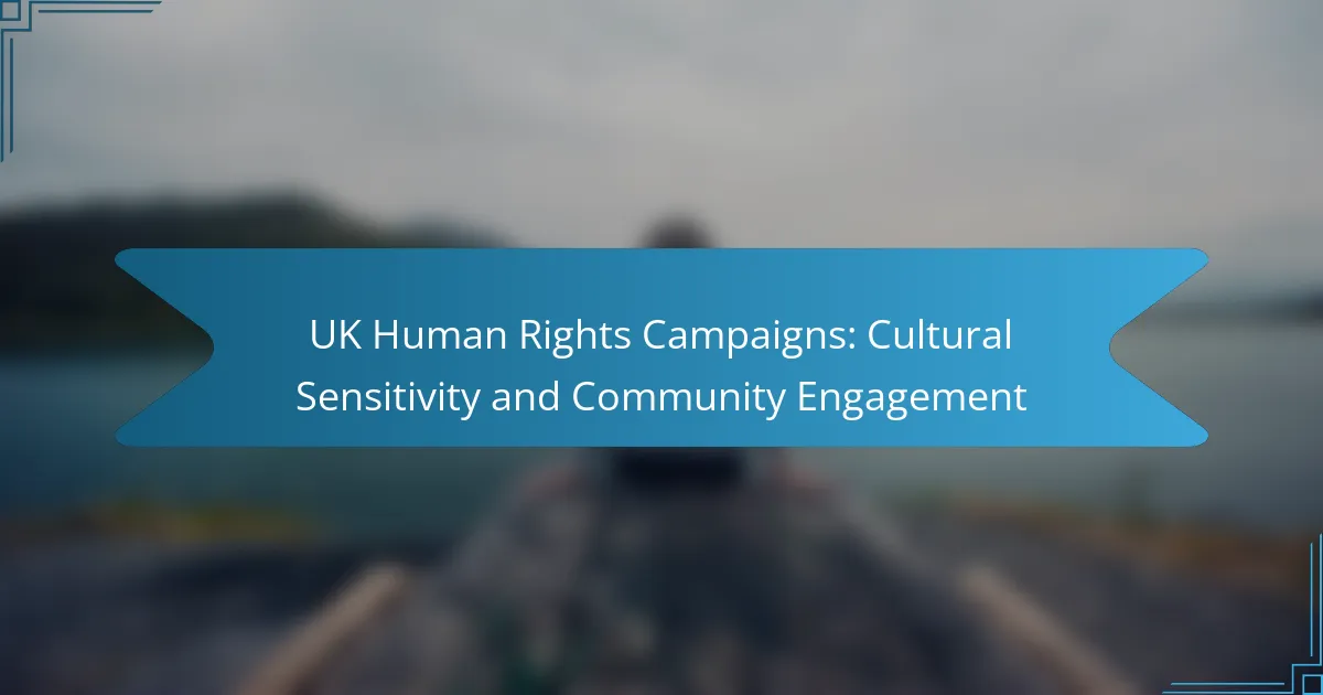 UK Human Rights Campaigns: Cultural Sensitivity and Community Engagement