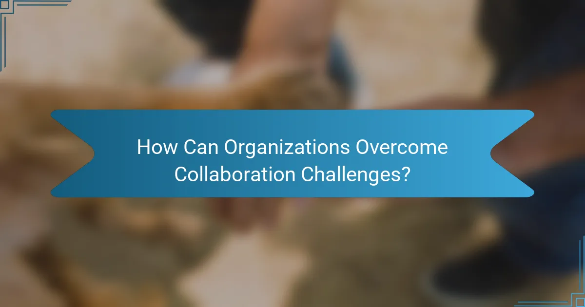 How Can Organizations Overcome Collaboration Challenges?
