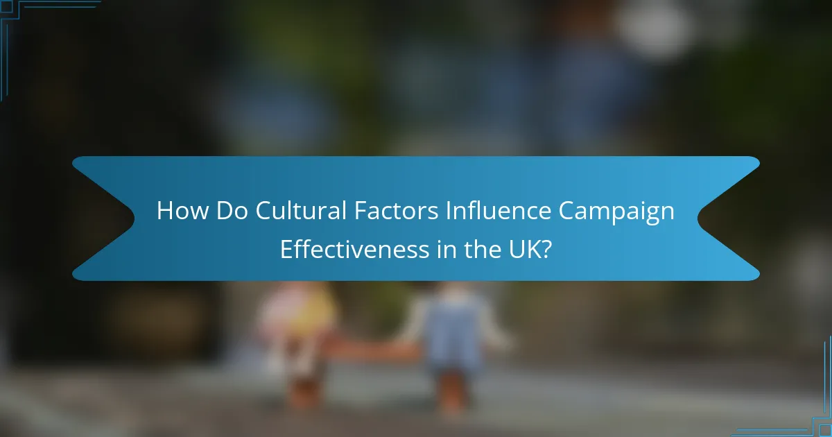 How Do Cultural Factors Influence Campaign Effectiveness in the UK?