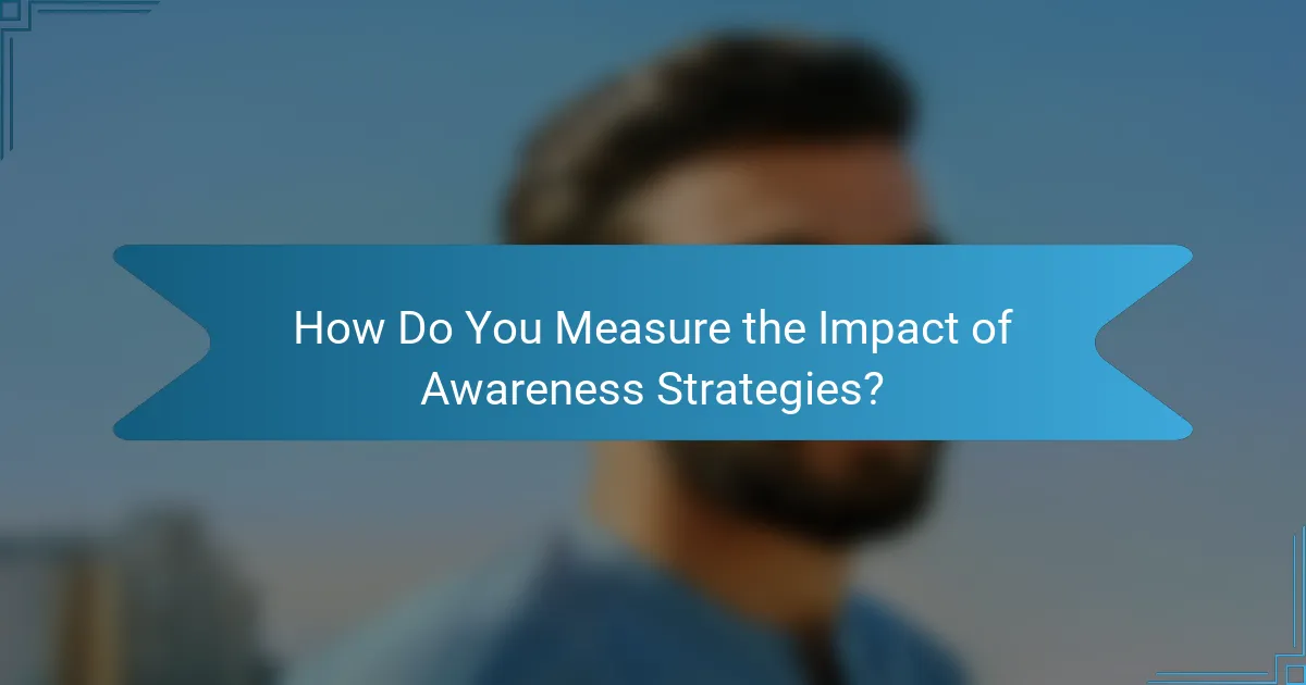 How Do You Measure the Impact of Awareness Strategies?