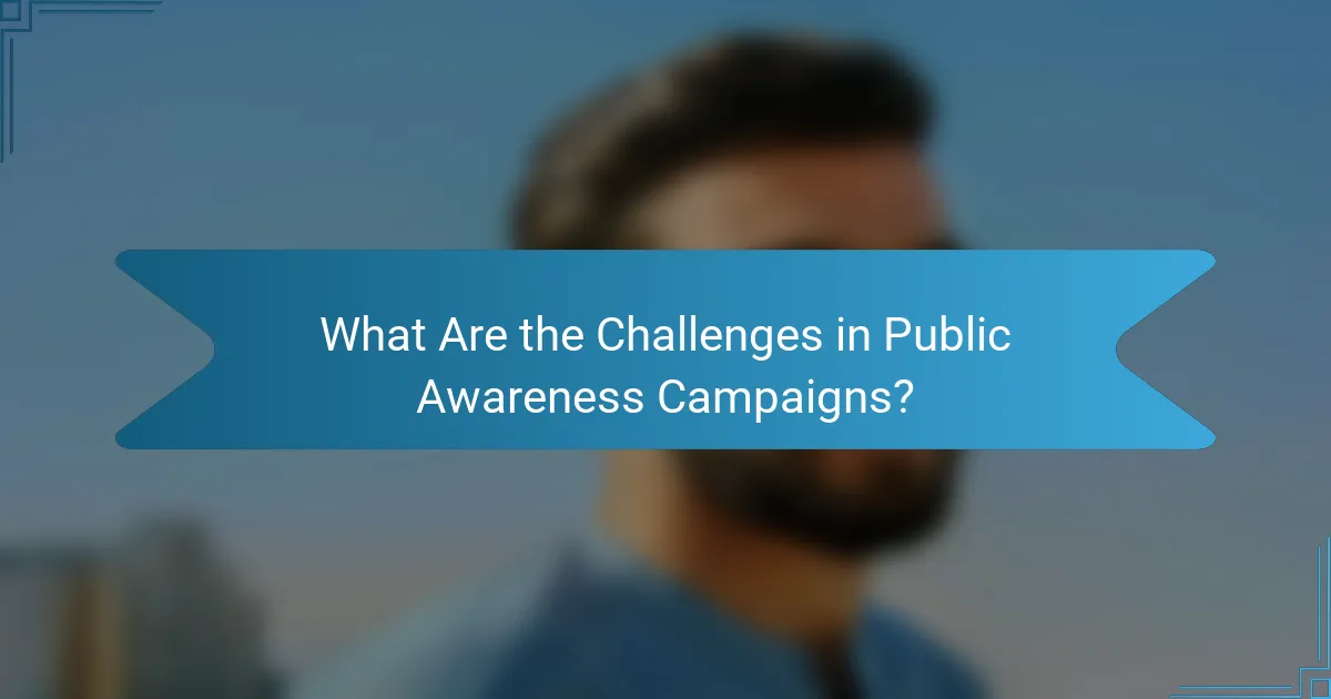 What Are the Challenges in Public Awareness Campaigns?