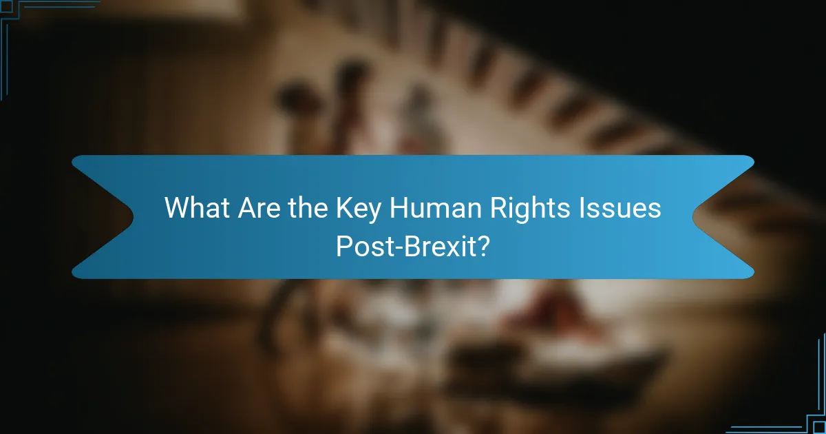 What Are the Key Human Rights Issues Post-Brexit?
