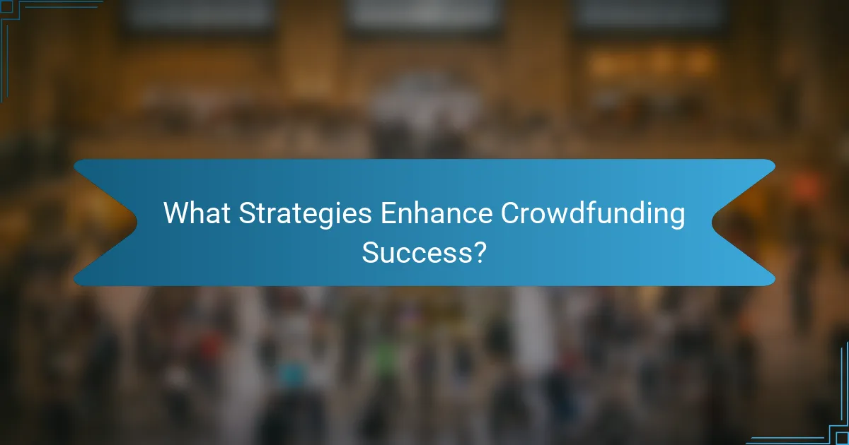What Strategies Enhance Crowdfunding Success?